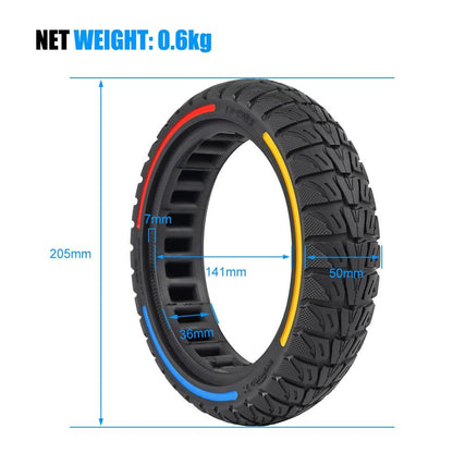 Colourful 8.5 x 2 Inch Honeycomb Tires for Xiaomi M365 / Pro / Pro 2 / 1s / Lite - Off-road Flick - Red