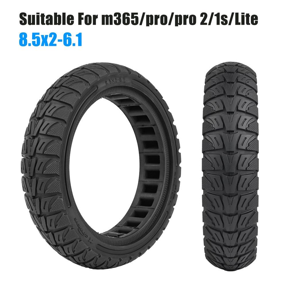 Colourful 8.5 x 2 Inch Honeycomb Tires for Xiaomi M365 / Pro / Pro 2 / 1s / Lite - Off-road Flick - Red