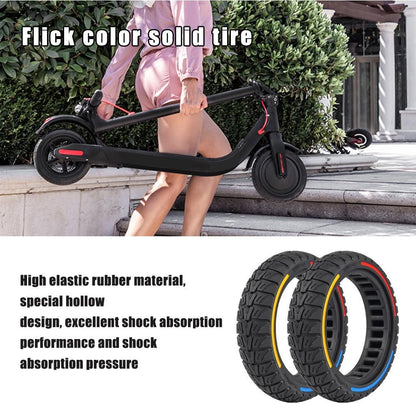 Colourful 8.5 x 2 Inch Honeycomb Tires for Xiaomi M365 / Pro / Pro 2 / 1s / Lite - Off-road Flick - Red