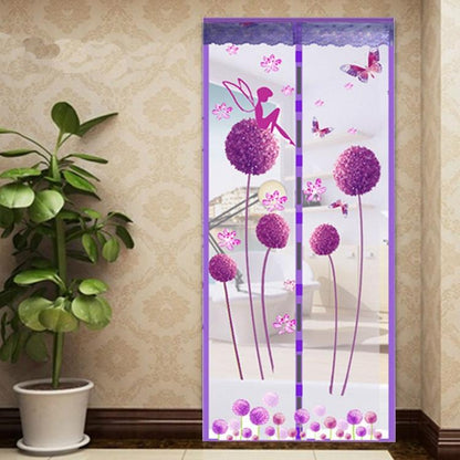 90x210cm Magnetic Summer Mosquito Screen Door Curtain - Beige