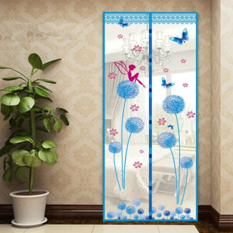 90x210cm Magnetic Summer Mosquito Screen Door Curtain - Beige