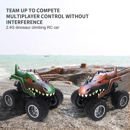 Remote Control Dinosaur Climbing Car - 2.4g - Brown