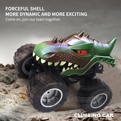 Remote Control Dinosaur Climbing Car - 2.4g - Brown