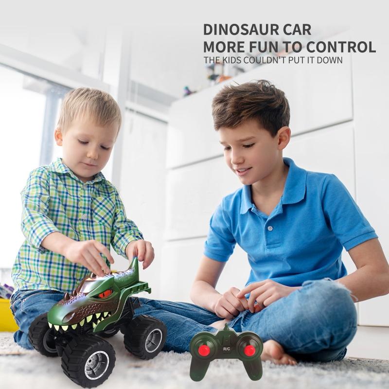 Remote Control Dinosaur Climbing Car - 2.4g - Brown