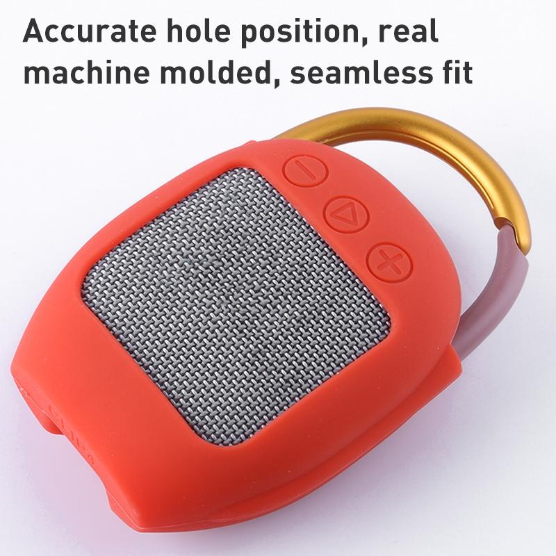 Silicone Protective Case for Jbl Clip 4 Bluetooth Speaker - Red