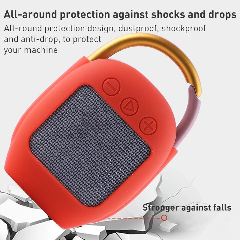Silicone Protective Case for Jbl Clip 4 Bluetooth Speaker - Red
