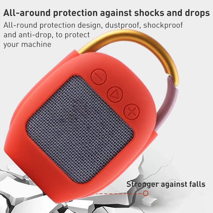Silicone Protective Case for Jbl Clip 4 Bluetooth Speaker - Red