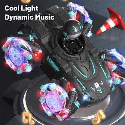 Stunt Remote Control Car with 2.4g Magic Projection - Colourful - Black Red