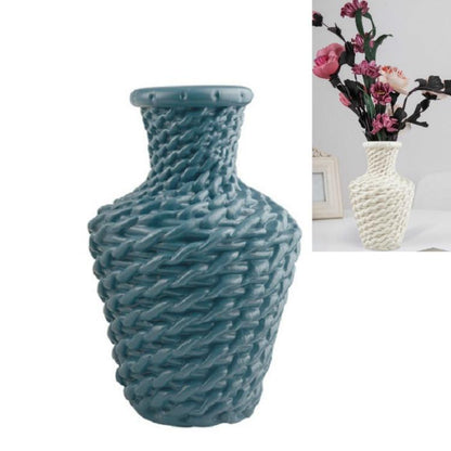 Versatile Plastic Vase for Fresh and Dried Floral Arrangements - Milk White