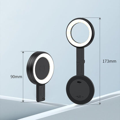 Portable Magnetic Cell Phone Fill Light - Black