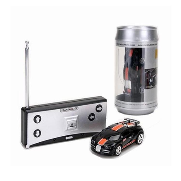 Mini Rc Car with Remote Control - Coke can Design - Black