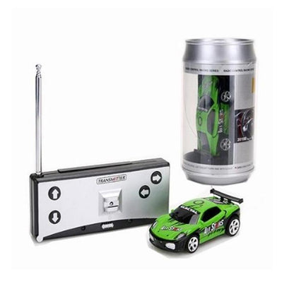 Mini Rc Car with Remote Control - Coke can Design - Black