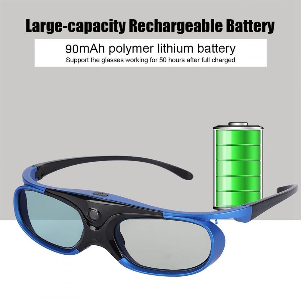 3d Glasses for Dlp Link Projection - Active Shutter - Black