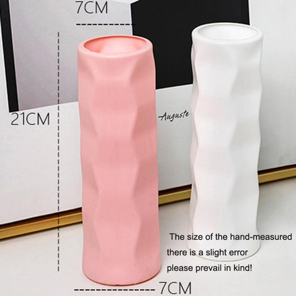 Wave Drop-proof Imitation Porcelain Vase - Simple Home Decor - Pink