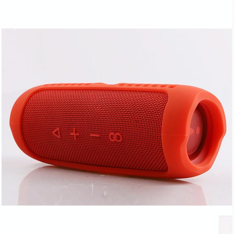 Eco-friendly Silicone Case for Jbl Flip 5 Bluetooth Speaker - Red