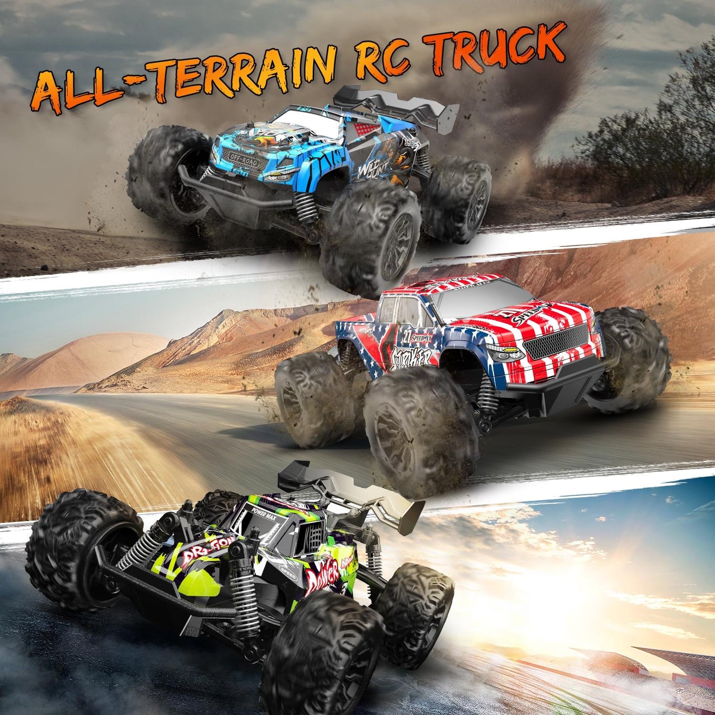 1 20 Full Scale 2.4g Rc Off-road Vehicle - Off-road Ready - Blue