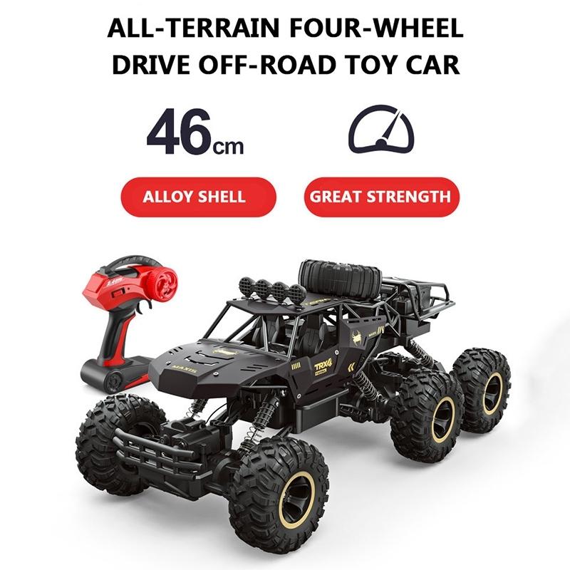 4wd Oversized Alloy Six Wheel Vehicle Rc Car - Gold