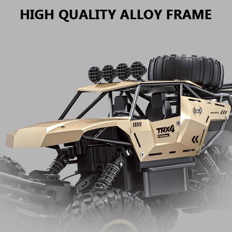 4wd Oversized Alloy Six Wheel Vehicle Rc Car - Gold