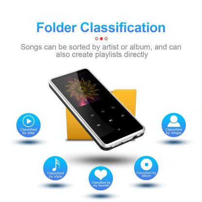 Portable Bluetooth Player 4Gb Capacity Silver