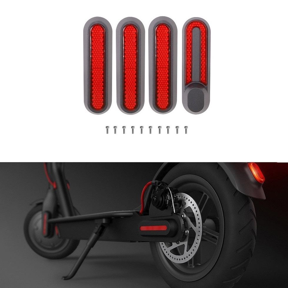 Xiaomi Mijia 1s / Pro 2 Electric Scooter Wheel Cover with Reflective Strips & Screws - Yellow