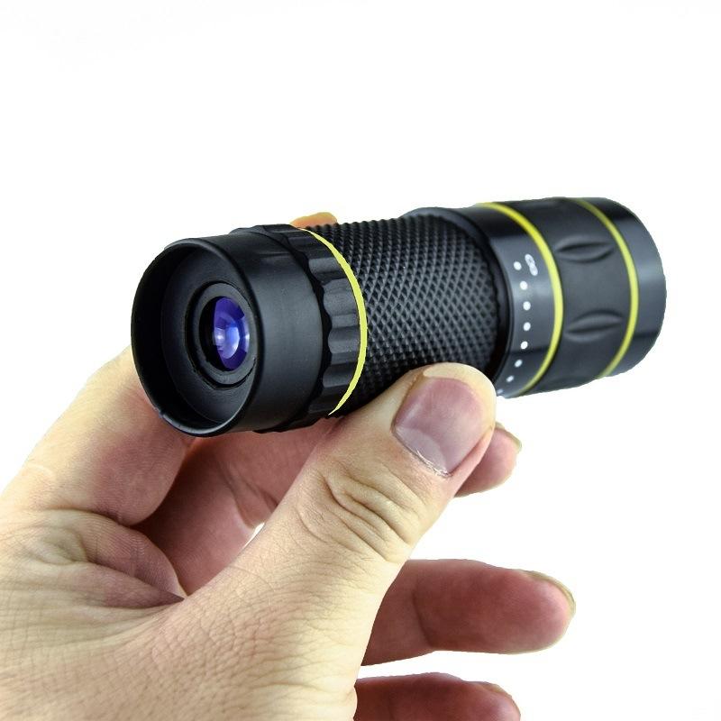 10X Hd Non-Slip Monocular - Ideal For Outdoor Use - Gray Circle