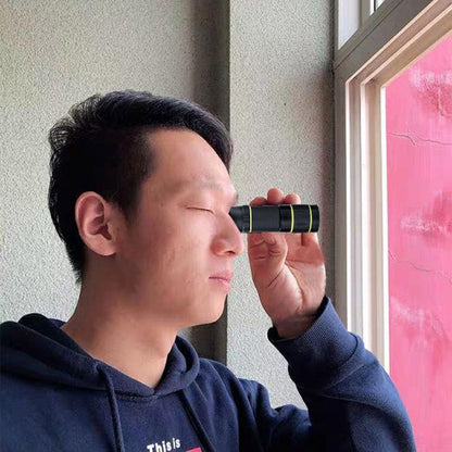 10X Hd Non-Slip Monocular - Ideal For Outdoor Use - Gray Circle