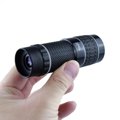 10X Hd Non-Slip Monocular - Ideal For Outdoor Use - Gray Circle