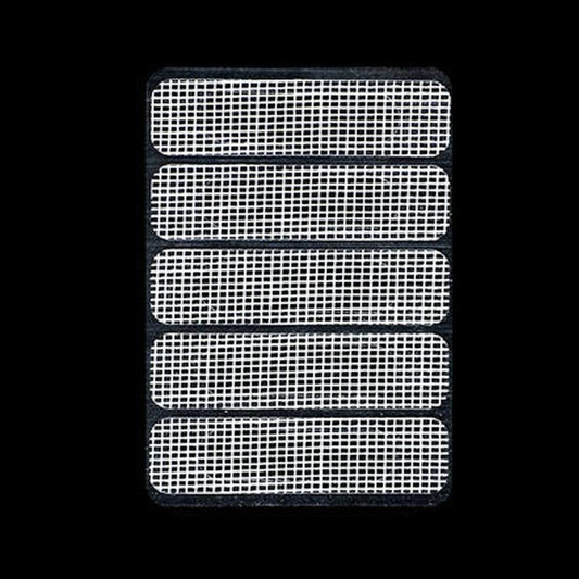 5-piece Self-adhesive Mosquito Stickers for Screen Windows with Drain Holes - White