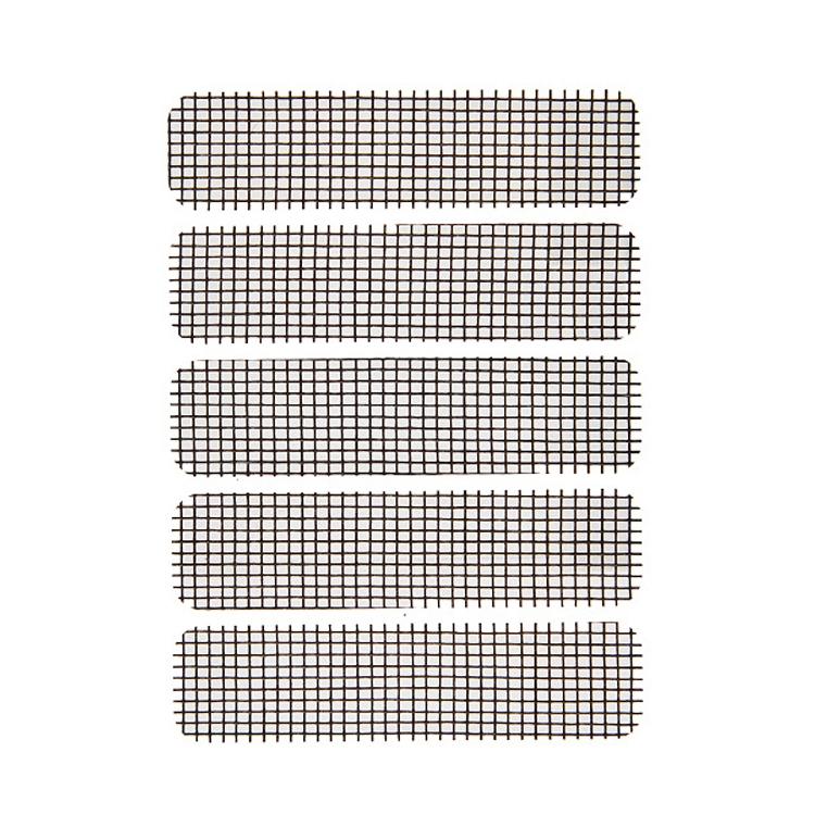 5-piece Self-adhesive Mosquito Stickers for Screen Windows with Drain Holes - White