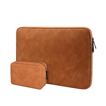 Lightweight Waterproof Lambskin Laptop Sleeve - 13.3 Inches - Deep Gray