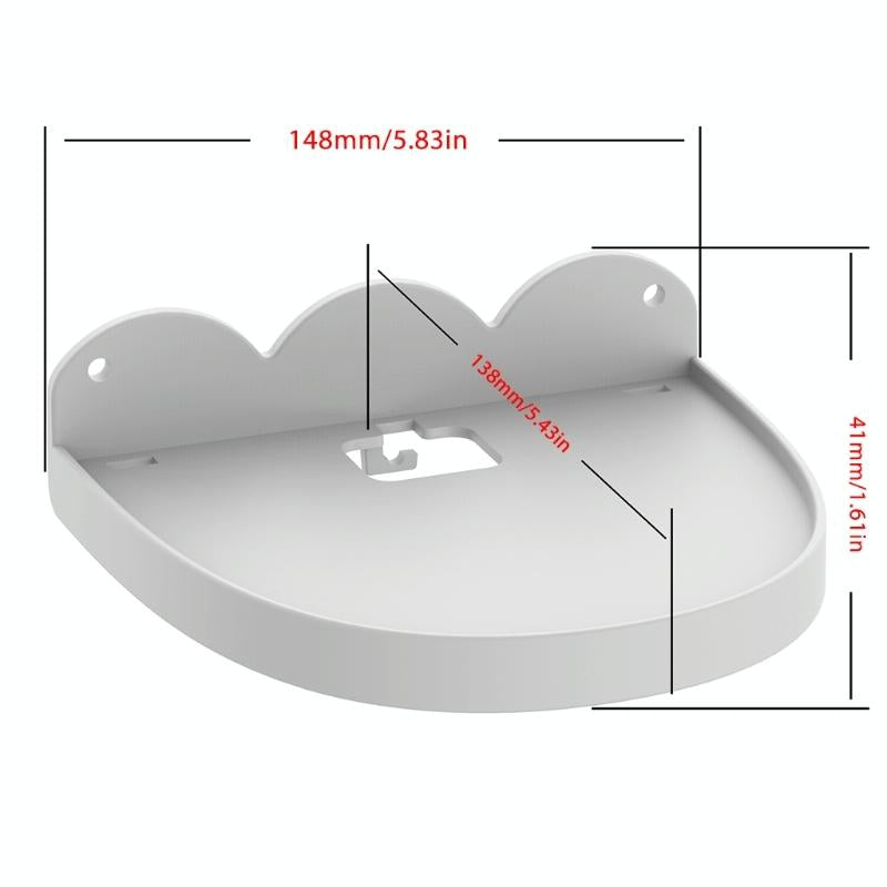 Wall Mount Set for Amazon Echo Dot 4 - 2 Pieces - Black