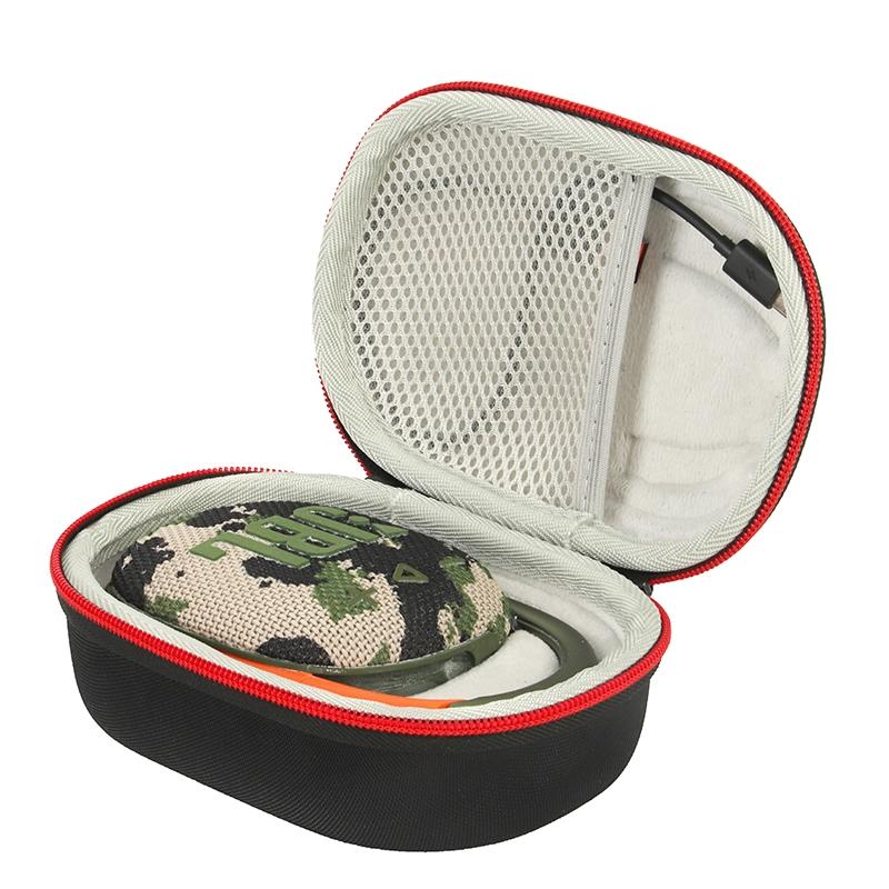 Shockproof Eva Case for Jbl Clip4 Bluetooth Speaker - Black Grey