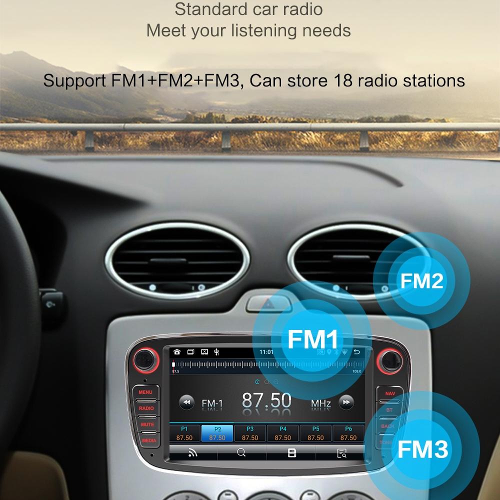 7 Inch Android Navigation Radio For Ford Focus - Bluetooth Rds 1 + 32G - Silver 1 + 32G
