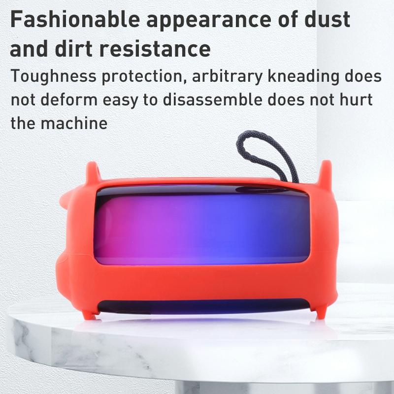 Jbl Pulse 5 Bluetooth Speaker Case with Shoulder Strap - Colourful Light Effect - Red