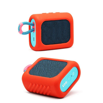 Protective Silicone Case for Jbl Go3 Speaker - Dust-proof and Anti-fall - Red