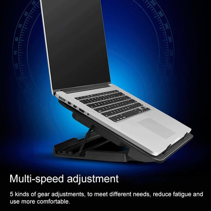 Silent Six-fan Cooling Holder for Notebook Computers - Dazzling Red