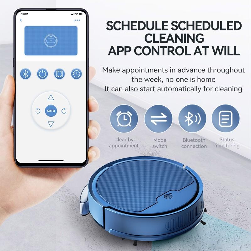 Intelligent Household Sweeping Robot with Path Charging - Max - White