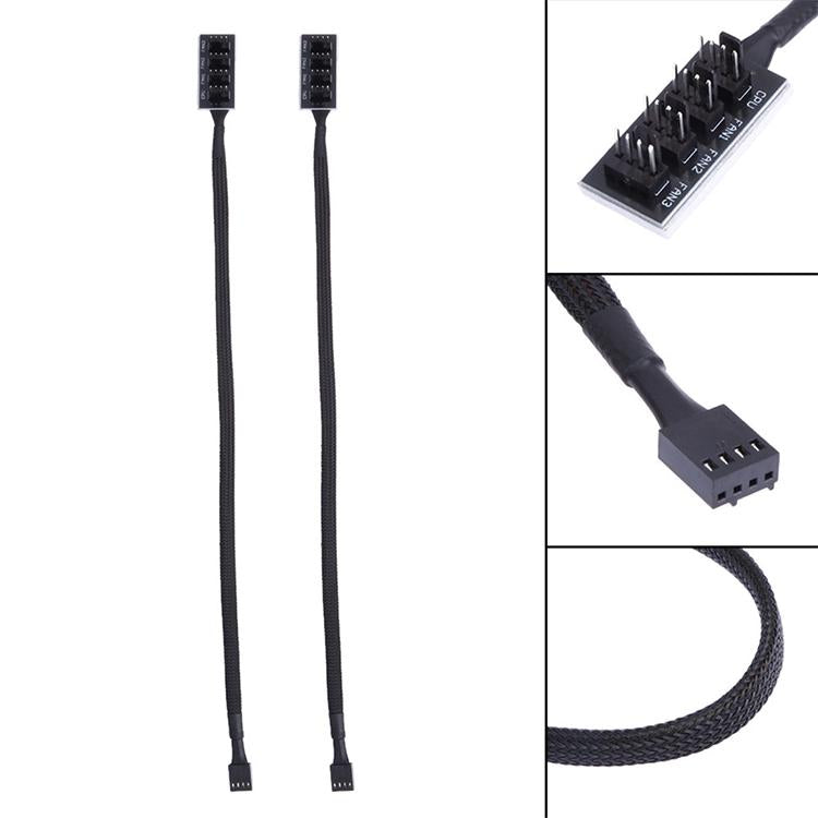 2-Port Pwm Fan Hub For Pc Chassis - A Drag Four