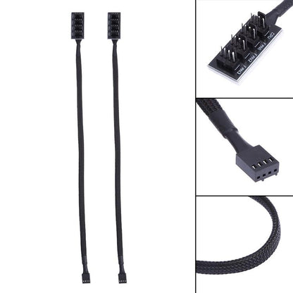 2-Port Pwm Fan Hub For Pc Chassis - A Drag Four