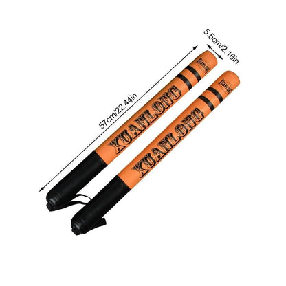 57Cm Sanda Stick For Speed Training And Fighting - Bright Orange - Fluorescent Green