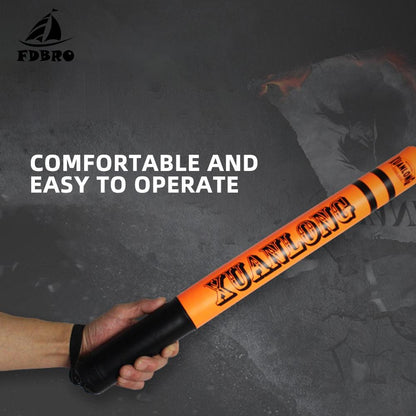 57Cm Sanda Stick For Speed Training And Fighting - Bright Orange - Fluorescent Green
