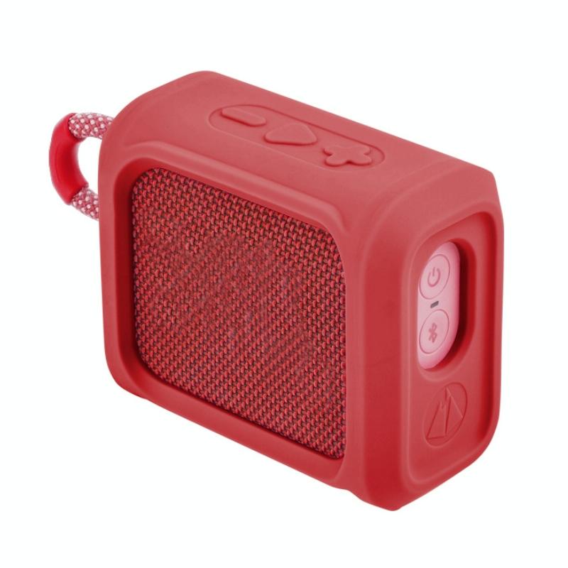 Portable Silicone Speaker Cover with Strap for Jbl Go3 - Black