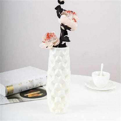 Creative Diamond-shaped Vase for Dry and Wet Flower Arrangements - Blue