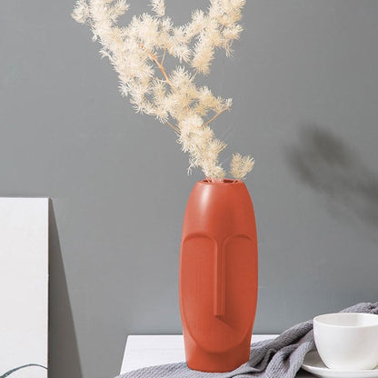 Thickened Pe Vase for Dried Flower Arrangements - Durable Drop-proof and Crack-proof - Sea Blue