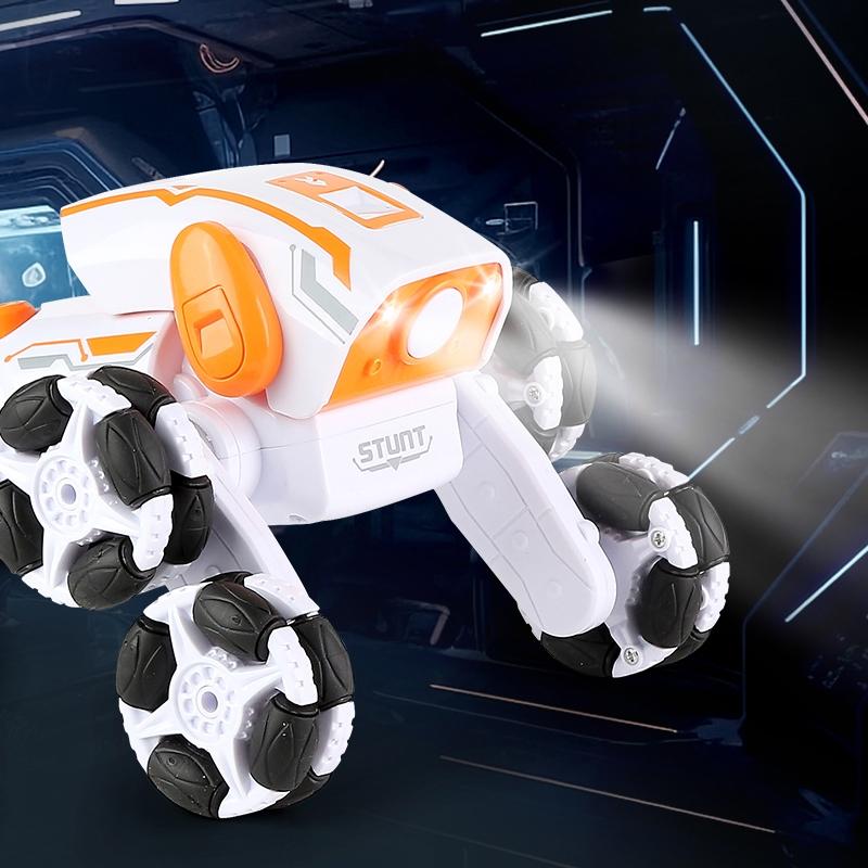 Intelligent 8-wheel Stunt Vehicle with Remote Control - Green