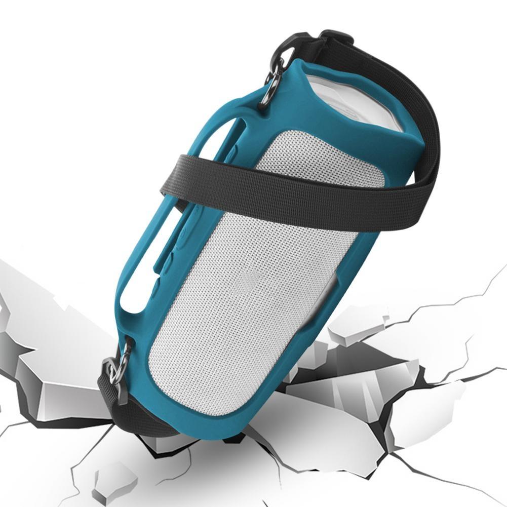 Shockproof Silicone Cover for Jbl Charge4 Bluetooth Speaker - Ocean Blue