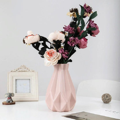 Drop-resistant Vase for Creative Living Room Flower Arrangements - Pink
