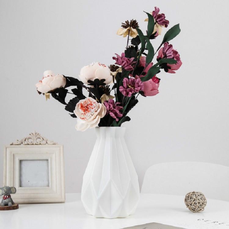 Drop-resistant Vase for Creative Living Room Flower Arrangements - Pink