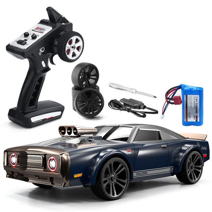 High Speed Electric Drift Rc Car - 4wd Muscle - Blue