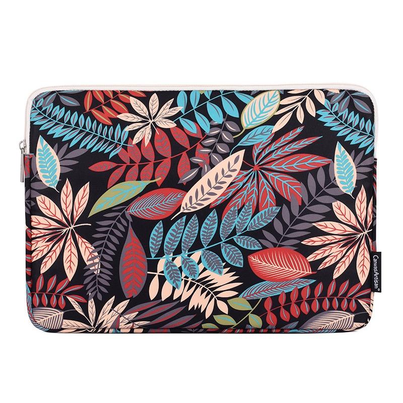 Portable 14 Tablet Bag - Waterproof Nylon Multi-function - Black And Red